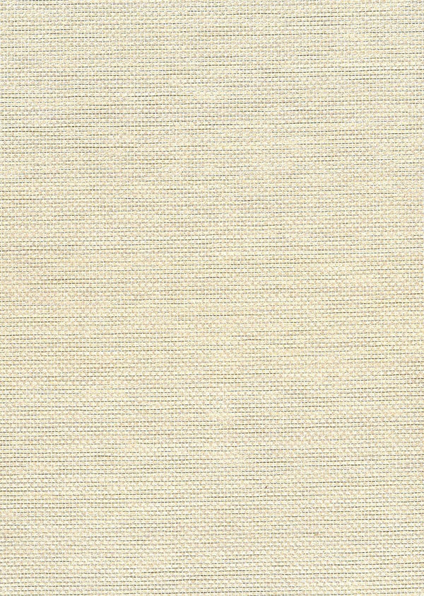 Seabrook Paperweave Metallic Silver, Off White Wallpaper