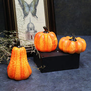 Halloween Pumpkin LED Lantern Resin Candle Lamp Home Decor. glodeco