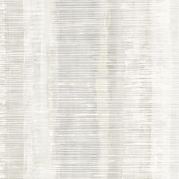 Seabrook Tikki Natural Ombre Gray Mist And Ivory Wallpaper