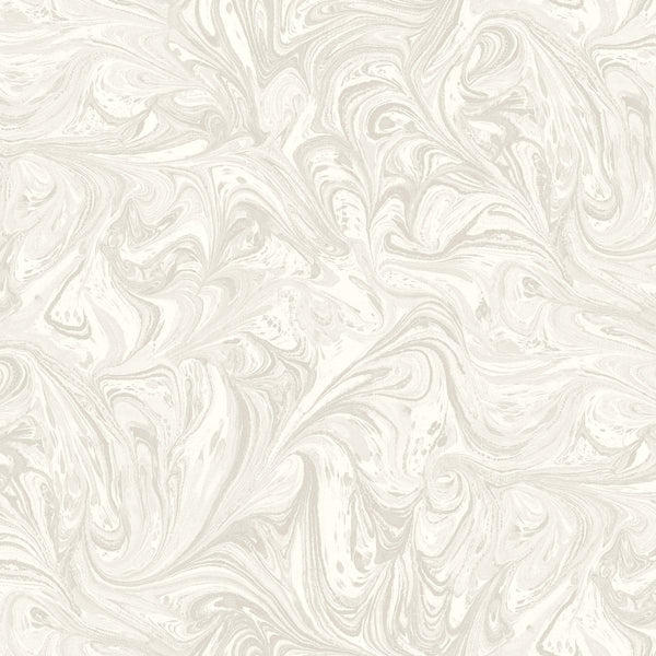 Seabrook Sierra Marble Daydream Gray And Pearl Wallpaper