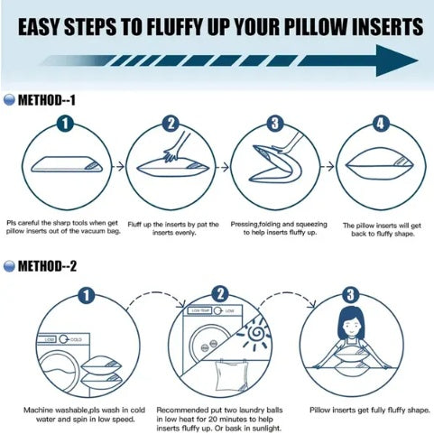 Bed Pillows White – King & Queen Size | Premium 1 Pack Pillow.