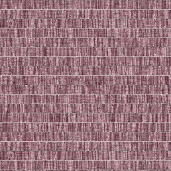 Seabrook Blue Grass Band Pink Pomona Wallpaper
