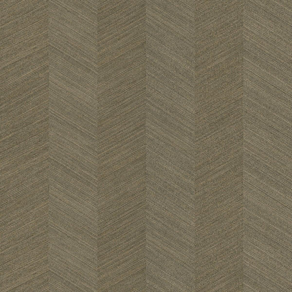 Seabrook Chevy Hemp Portobello Wallpaper