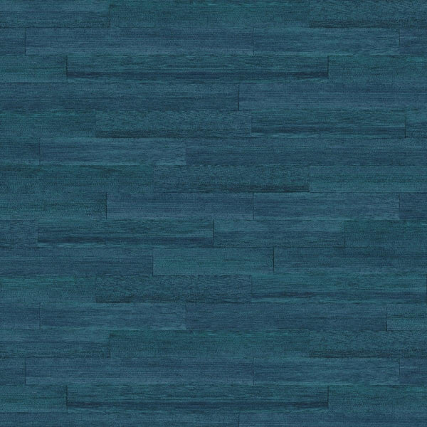 Seabrook Husky Banana Royal Blue Wallpaper