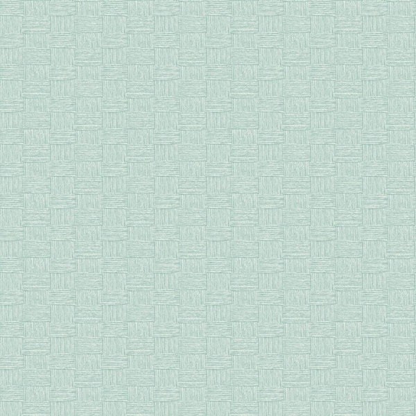 Seabrook Seagrass Weave Robins Egg Wallpaper