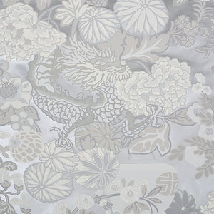 Schumacher - Chiang Mai Dragon - Limestone - 5001068 - Wallpaper