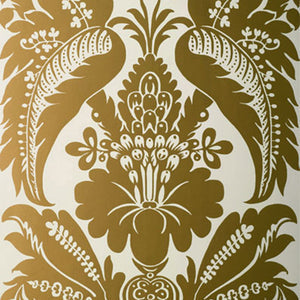 Schumacher - Montebello Damask - Slate - 5003731 - Wallpaper