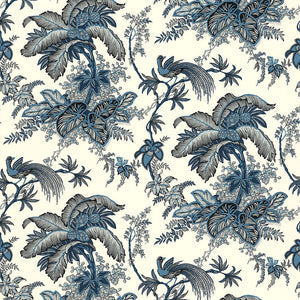 Schumacher - Coconut Grove - Lapis - 5004050 - Wallpaper