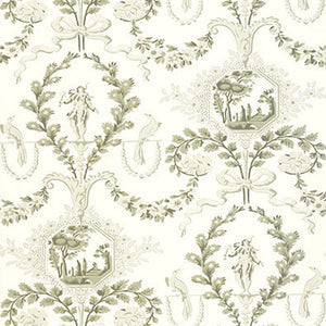 Schumacher - Jester Arabesque - Grisaille - 5004110 - Wallpaper