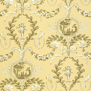 Schumacher - Jester Arabesque - Sunlight - 5004112 - Wallpaper