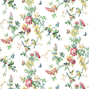 Schumacher - Chickadee Floral - Primary - 5004360 - Wallpaper