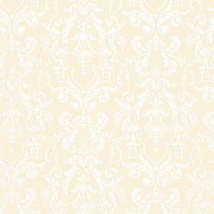 Schumacher - Lido Damask - Beige - 5004480 - Wallpaper