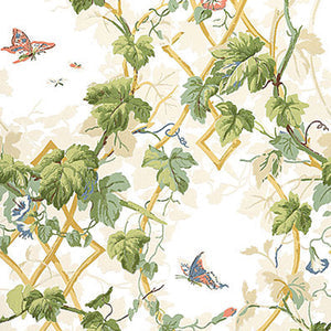 Schumacher - Leafy Arbor - Cream - 5004490 - Wallpaper