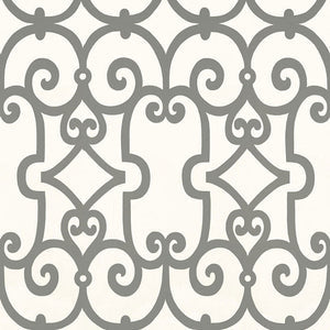 Schumacher - Manor Gate - Charcoal - 5005053 - Wallpaper