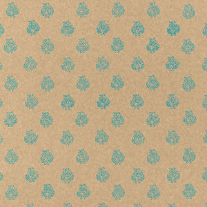 Schumacher - Kaladera - Turquoise - 5005254 - Wallpaper