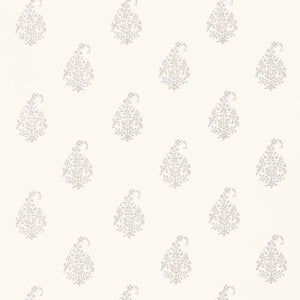 Schumacher - Kerala Paisley - Oyster - 5005280 - Wallpaper