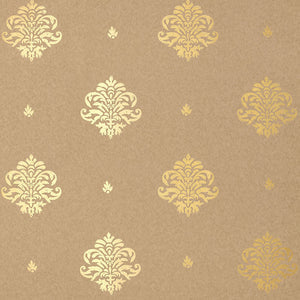 Schumacher - Mayla Damask - Gilt - 5005354 - Wallpaper