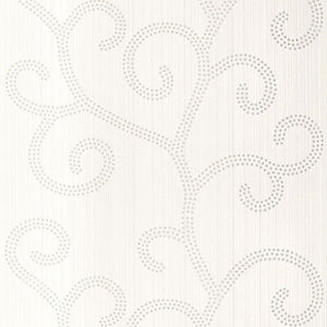 Schumacher - Raindrop Scroll - Pearl - 5005701 - Wallpaper