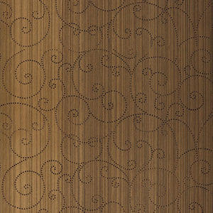 Schumacher - Beaded Scroll - Burnished Bronze - 5005723 - Wallpaper