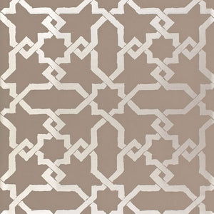 Schumacher - Cordoba - Taupe / Silver - 5005922 - Wallpaper