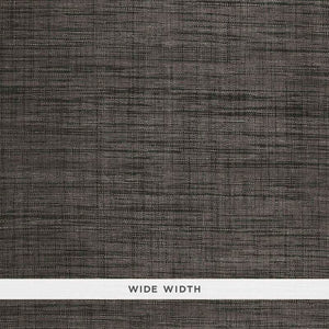 Schumacher - Weston Raffia Weave - Charcoal - 5006204 - Wallpaper
