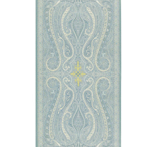Schumacher - Pasha Paisley - Sky - 5006600 - Wallpaper