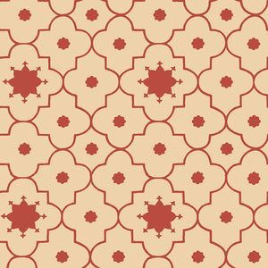 Schumacher - Taj Trellis - Pomegranate - 5006622 - Wallpaper