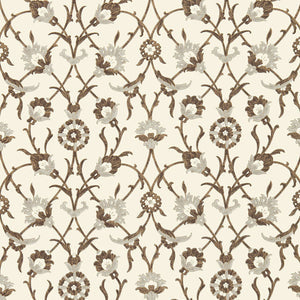 Schumacher - Sultan's Trellis - Sepia - 5006701 - Wallpaper