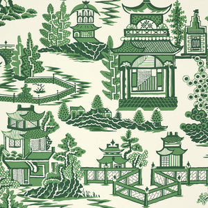 Schumacher - Nanjing - Jade - 5006912 - Wallpaper