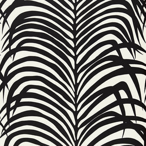 Schumacher - Zebra Palm - Ebony - 5006932 - Wallpaper