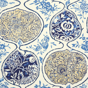 Schumacher - Katsugi - Blues - 5006960 - Wallpaper