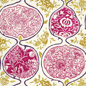 Schumacher - Katsugi - Fuchsia & Chartreuse - 5006963 - Wallpaper