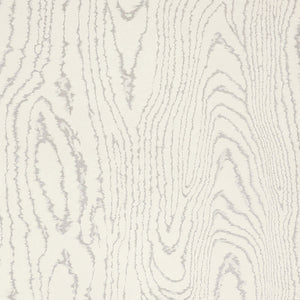 Schumacher - Faux Bois - Silver Moon - 5007401 - Wallpaper
