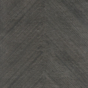 Schumacher - Combed Chevron - Black Slate - 5007423 - Wallpaper