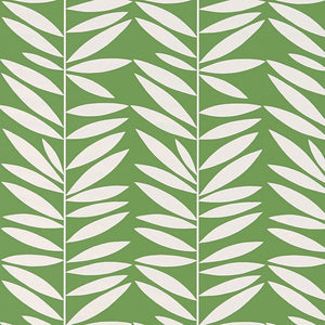 Schumacher - Leaf Stripe - Leaf - 5007511 - Wallpaper