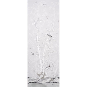 Schumacher - Brighton Pavilion Panel - Black & White - 5007742 - Wallpaper