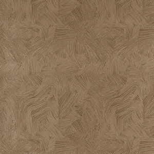 Schumacher - Labyrinth Metallic - Espresso - 5007771 - Wallpaper