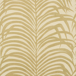 Schumacher - Zebra Palm Sisal - Gold On Ivory - 5008220 - Wallpaper