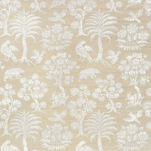 Schumacher - Woodland Silhouette Sisal - Fog - 5008281 - Wallpaper