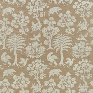 Schumacher - Woodland Silhouette Sisal - Mocha - 5008283 - Wallpaper