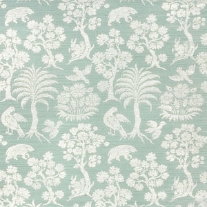 Schumacher - Woodland Silhouette Sisal - Sky - 5008284 - Wallpaper