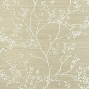 Schumacher - Twiggy Sisal - Fog - 5008291 - Wallpaper