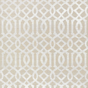 Schumacher - Imperial Trellis Sisal - Sand - 5008351 - Wallpaper