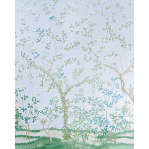 Schumacher - Madame De Pompadour Panel Set - Blue - 5008544 - Wallpaper