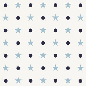 Schumacher - Etoiles Et Points - Blues - 5008550 - Wallpaper