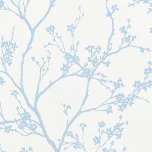 Schumacher - Twiggy Paperweave - Sky - 5008940 - Wallpaper