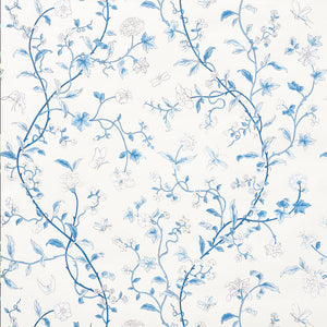 Schumacher - Floraison - Porcelain - 5009110 - Wallpaper
