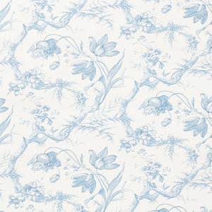 Schumacher - Toile De Fleurs - Delft - 5009121 - Wallpaper
