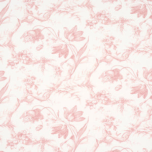 Schumacher - Toile De Fleurs - Pink - 5009123 - Wallpaper