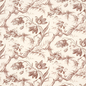 Schumacher - Toile De Fleurs - Fawn - 5009124 - Wallpaper
